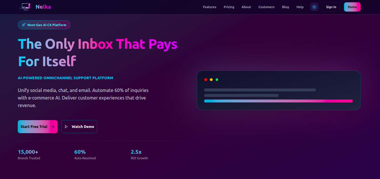 Nelka - Inbox unique dopée à l'IA